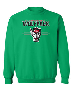 North Carolina State Wolfpack Crewneck Sweatshirt - 3-Stripe Primary Logo