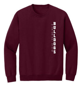 Mississippi State Bulldogs Crewneck Sweatshirt - Vertical Mississippi State Bulldogs