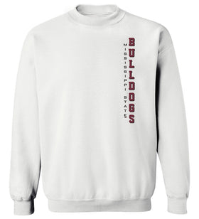 Mississippi State Bulldogs Crewneck Sweatshirt - Vertical MSU Bulldogs