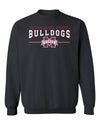 Mississippi State Bulldogs Crewneck Sweatshirt - MSU Bulldogs 3-Stripe