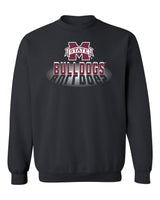 Mississippi State Bulldogs Crewneck Sweatshirt - Bulldogs Spotlight and Shadow
