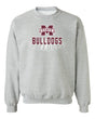 Mississippi State Bulldogs Crewneck Sweatshirt - Bulldogs Spotlight and Shadow