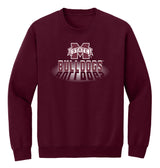 Mississippi State Bulldogs Crewneck Sweatshirt - Bulldogs Spotlight and Shadow