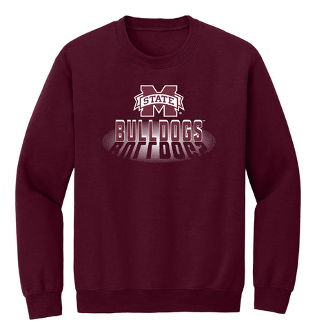 Mississippi State Bulldogs Crewneck Sweatshirt - Bulldogs Spotlight and Shadow