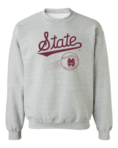Mississippi State Bulldogs Crewneck Sweatshirt - Mississippi State Baseball