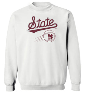 Mississippi State Bulldogs Crewneck Sweatshirt - Mississippi State Baseball