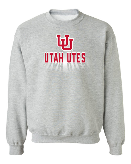 Utah Utes Crewneck Sweatshirt - Spotlight Shadow Utah Utes