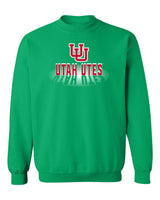 Utah Utes Crewneck Sweatshirt - Spotlight Shadow Utah Utes