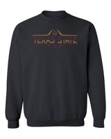 Texas State Bobcats Crewneck Sweatshirt - Striped Texas State Football Laces