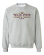 Texas State Bobcats Crewneck Sweatshirt - Striped Texas State Football Laces