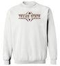 Texas State Bobcats Crewneck Sweatshirt - Striped Texas State Football Laces