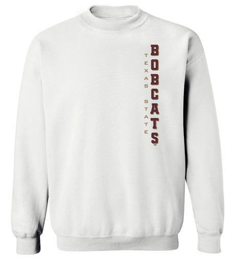 Texas State Bobcats Crewneck Sweatshirt - Vertical Texas State Bobcats