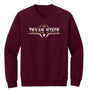 Texas State Bobcats Crewneck Sweatshirt - Striped Texas State Football Laces