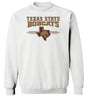 Texas State Bobcats Crewneck Sweatshirt - 3 Stripe State Outline Logo