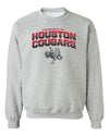 Houston Cougars Crewneck Sweatshirt - Full Color Fade with Cougar