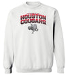 Houston Cougars Crewneck Sweatshirt - Full Color Fade with Cougar