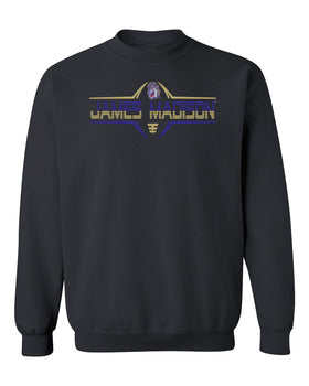 James Madison Dukes Crewneck Sweatshirt - Striped James Madison Football Laces