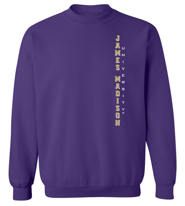 James Madison Dukes Crewneck Sweatshirt - Vertical James Madison University