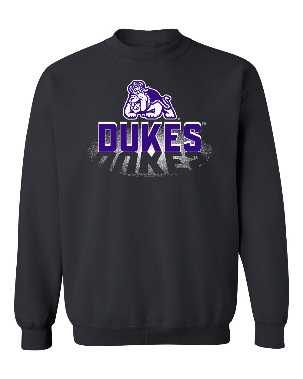James Madison Dukes Crewneck Sweatshirt - Spotlight and Shadow Dukes