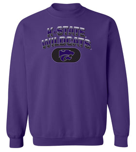 K-State Wildcats Crewneck Sweatshirt - Full Color K-State Wildcats Fade