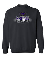 K-State Wildcats Crewneck Sweatshirt - Spotlight and Shadow K-State