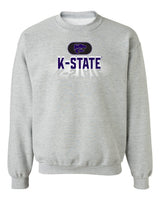 K-State Wildcats Crewneck Sweatshirt - Spotlight and Shadow K-State