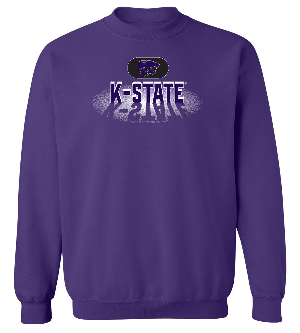 K-State Wildcats Crewneck Sweatshirt - Spotlight and Shadow K-State