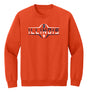 Illinois Fighting Illini Crewneck Sweatshirt - Striped Illinois Football Laces