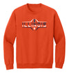 Illinois Fighting Illini Crewneck Sweatshirt - Striped Illinois Football Laces