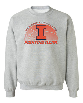 Illinois Fighting Illini Crewneck Sweatshirt - University of Illinois Basketball