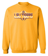 LSU Tigers Crewneck Sweatshirt - Striped Tigers Football Laces