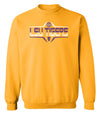 LSU Tigers Crewneck Sweatshirt - Striped Tigers Football Laces