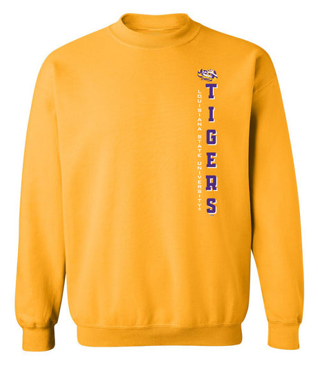 LSU Tigers Crewneck Sweatshirt - Vertical Louisiana State University Tigers