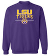 LSU Tigers Crewneck Sweatshirt - LSU Tigers 3-Stripe