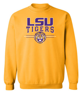 LSU Tigers Crewneck Sweatshirt - LSU Tigers 3-Stripe