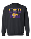 LSU Tigers Crewneck Sweatshirt - LSU Tiger Stadium Full Color Fade