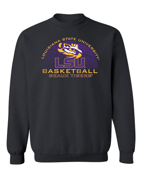 LSU Tigers Crewneck Sweatshirt - LSU Basketball Geaux Tigers