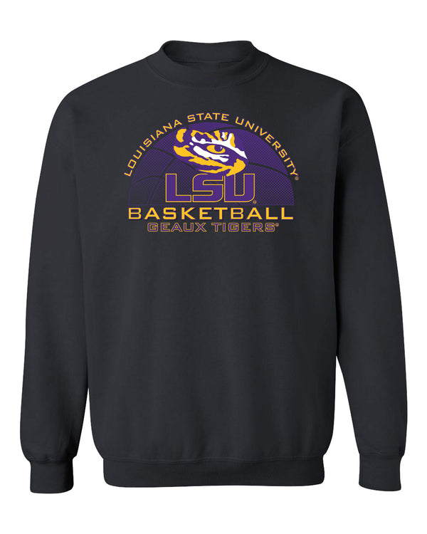 LSU Tigers Crewneck Sweatshirt - LSU Basketball Geaux Tigers