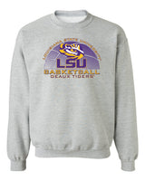 LSU Tigers Crewneck Sweatshirt - LSU Basketball Geaux Tigers