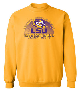 LSU Tigers Crewneck Sweatshirt - LSU Basketball Geaux Tigers