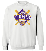 LSU Tigers Crewneck Sweatshirt - LSU Baseball Diamond
