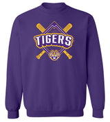 LSU Tigers Crewneck Sweatshirt - LSU Baseball Diamond