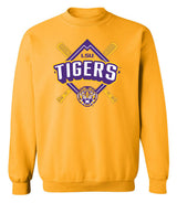 LSU Tigers Crewneck Sweatshirt - LSU Baseball Diamond