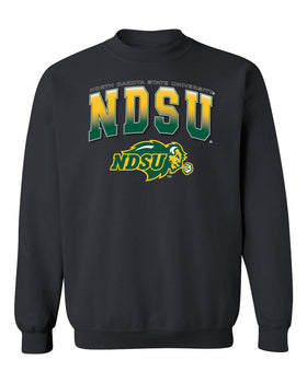 NDSU Bison Crewneck Sweatshirt - Full Color NDSU Fade with Logo