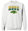 NDSU Bison Crewneck Sweatshirt - Full Color NDSU Fade with Logo