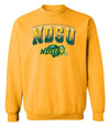 NDSU Bison Crewneck Sweatshirt - Full Color NDSU Fade with Logo