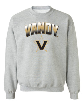 Vanderbilt Commodores Crewneck Sweatshirt - Vandy Full Color Arch with Primary