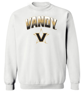 Vanderbilt Commodores Crewneck Sweatshirt - Vandy Full Color Arch with Primary