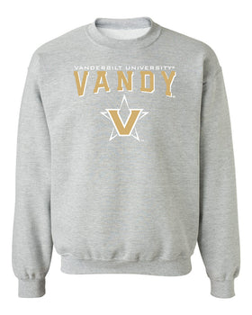 Vanderbilt Commodores Crewneck Sweatshirt - Vandy with Primary Logo