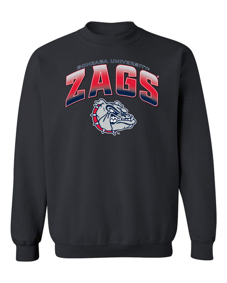Gonzaga Bulldogs Crewneck Sweatshirt - Zags Full Color Fade